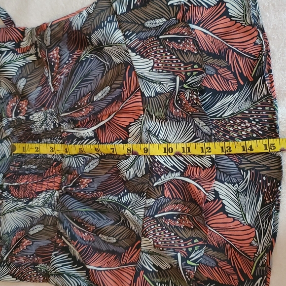 GAP Women's Fancy Crop Top-Fall Color Feathers-Ruffles-Adjust Straps-NWOT-Sz S - Picture 17 of 17